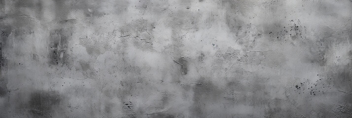 Gray grunge background with scratches dirty grey cement textured wall. Vintage wide long backdrop for design web banner - obrazy, fototapety, plakaty