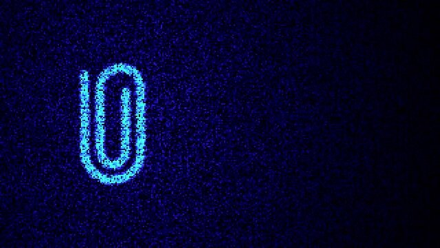 Paper clip icon, motion animation with 4 variations, seven-second videos with 1 second of transitions and 5 seconds that can be seamlessly looped.	
