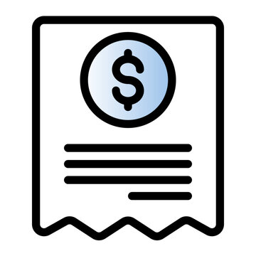 This is the File icon from the Finance icon collection with an Gradient Color Lineal style