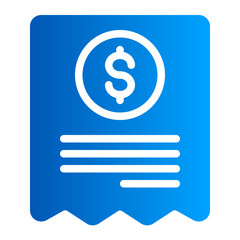 This is the File icon from the Finance icon collection with an Gradient Fill style