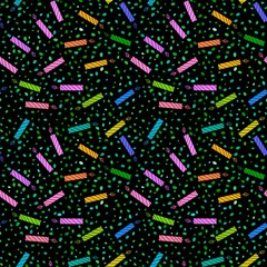 Festive cartoon seamless birthday candle pattern for wrapping paper and fabrics and linens and kids clothes print