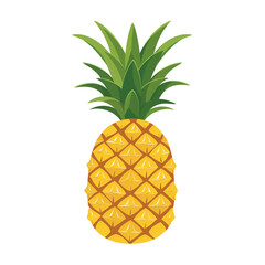 Icon illustration of a pineapple, isolated on transparent background