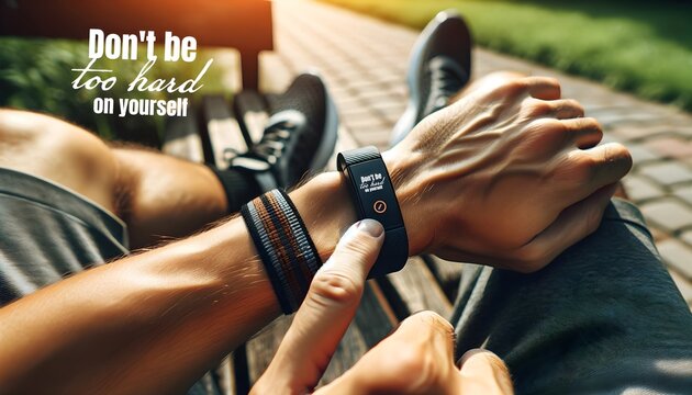 don't be to hard on yourself Fitness Tracker Obsession: Constantly Checking Steps and Calories