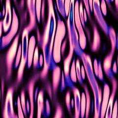 Abstract, fluid and colorful 3D background texture. Modern and contemporary feel. Metallic, iridescent and reflective with shades of pink, purple, magenta, cyan, black