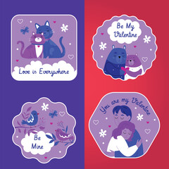 carnival banners collection design vector illustration