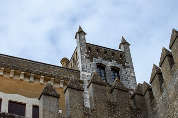 Fototapeta na wymiar Almodovar castle (Castillo de Almodóvar del Río), a castle of Muslim origin in Almodovar del Rio, Spain