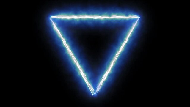 Water Triangle Alchemical Symbol On Black