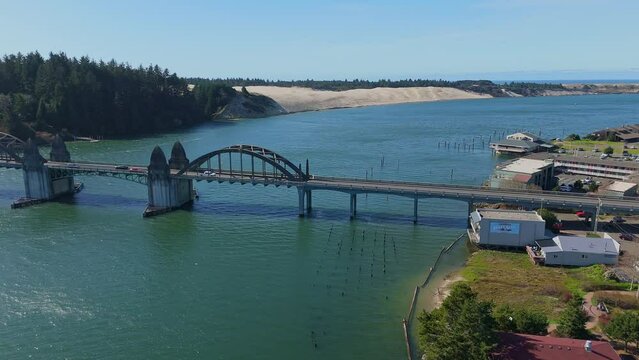 Highway 101 Oregon Coast Pacific Northwest Siuslaw Bridge Video