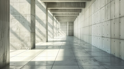 Contemporary Urban Structures: Interplay of Concrete, Light, and Shadow
