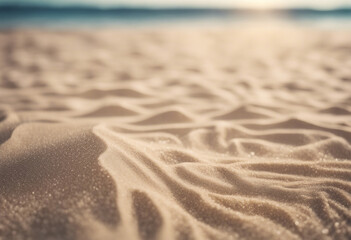 Fototapeta na wymiar Background of light beach sand with space for text