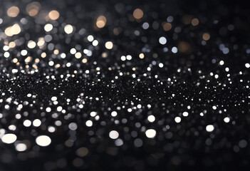 Black glittering background for design and free space