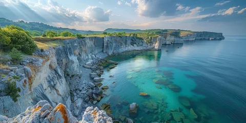 Photo sur Aluminium Bleu Jeans breathtaking landscapes of nature