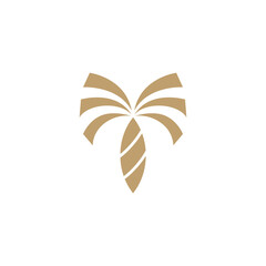 palm tree logo design vector for your brand or business