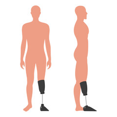 Fototapeta premium Artificial limb leg 