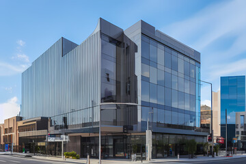 modern office buildings, generative ai