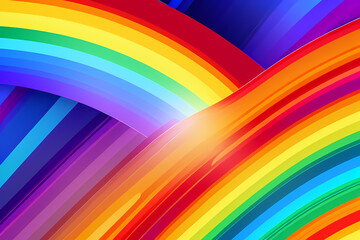 Obraz premium abstract rainbow background, generative ai