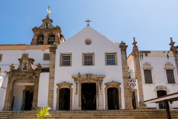 Front view of Saint Anthony convent located in the city downtown of Rio de Janeiro