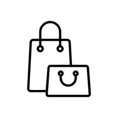 Shopping bag icon vector. shopping icon vector