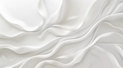 Gardinen white abstract wavy background © katerinka