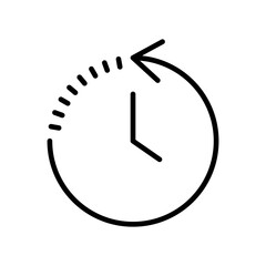 History icon vector. recent event history