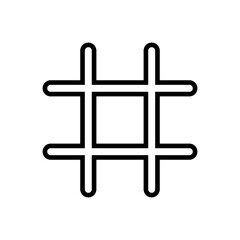Hashtag icon vector. hashtag symbol