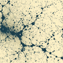 neural network, biology lab science, as seamless tile pattern, ai generated