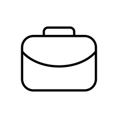 Briefcase icon vector. suitcase icon. luggage symbol.