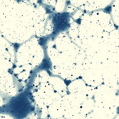 Fototapeta na wymiar neural network, biology lab science, as seamless tile pattern, ai generated