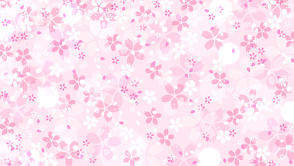 桜の花のパターン素材