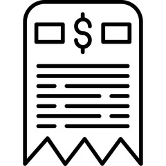 Fototapeta premium invoice Icon