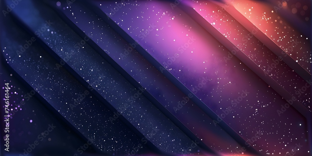Poster elegant futuristic gradient pattern with luminous blue stripe on dark seamless background. concept f