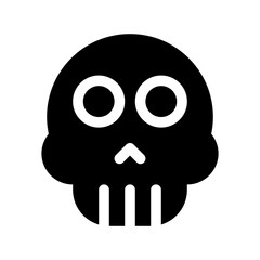 skull glyph icon