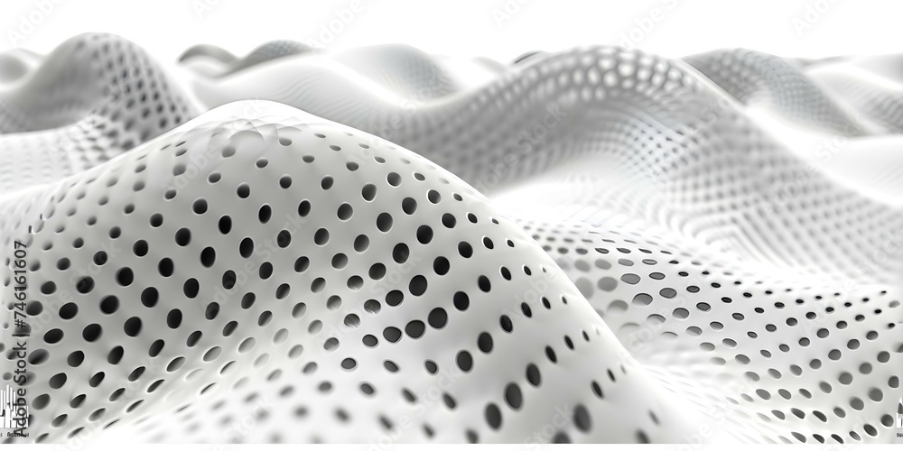 Poster modern abstract background with black dot wave design and digital dot animation seamless background.