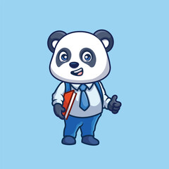 Teacher Panda Cute Cartoon