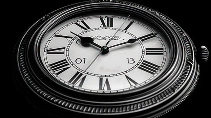 Fototapeta na wymiar A Clock Displaying the Time of Day
