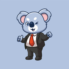 Manager Koala Cute Cartoon