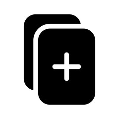 paper glyph icon
