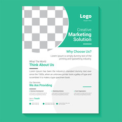 poster flyer pamphlet brochure cover design layout space for photo background, vector illustration template in A4 size