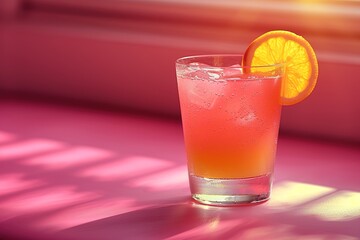 Pink grapefruit and rosemary gin cocktail served in prepared gin cocktail glass