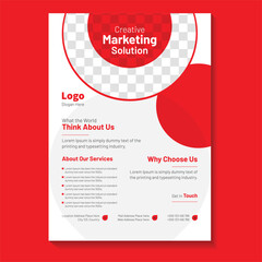 poster flyer pamphlet brochure cover design layout space for photo background, vector illustration template in A4 size