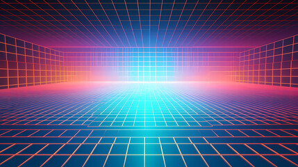 Cyberspace grid, big data and cybersecurity, blockchain and abstract technology background