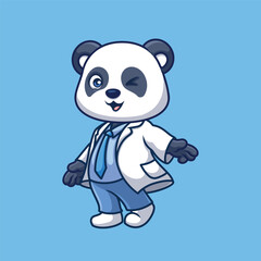 Doctor Panda Cute Cartoon