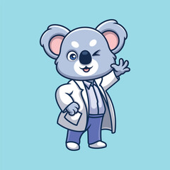 Doctor Koala Cute Cartoon