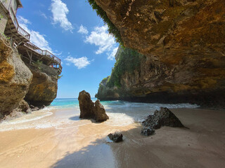 Suluban beach on Bukit Peninsula, Bali, Indonesia