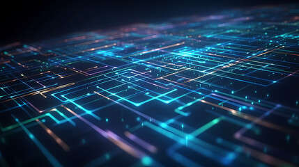 Perspective grid abstract retro background, cyberspace grid