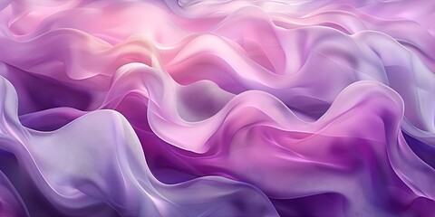 Obraz premium Purple silk waves create a luxurious and elegant abstract background scene seamless background. Concept Luxurious Abstract Background, Purple Silk Waves, Elegant Design, Seamless Pattern