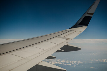 View from window of plane.