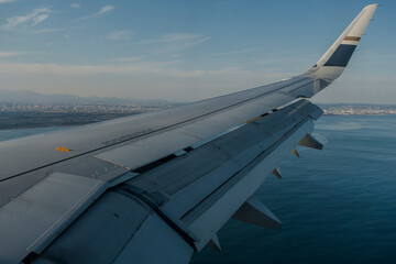 View from window of plane.