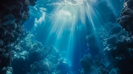Fotobehang Cinematische, mystische Unterwasserwelt © Christian