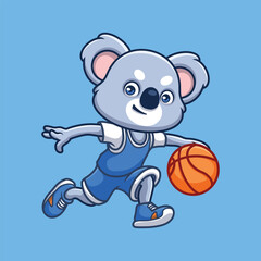 Basketball Koala Cute Cartoon